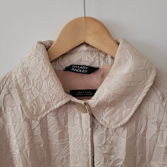 Vintage Made in Canada Hilary Radley Crinkle Coat-Size 10 - Picture 2 of 10